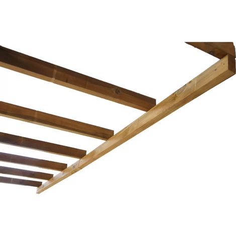 Chalet & Jardin – Toit terrasse en bois 3x2m – Pin traité autoclave – Surface 5,63 m² – Résistance 50 kg/m² – Hauteur 210 cm – Quincaillerie incluse (1/5)
