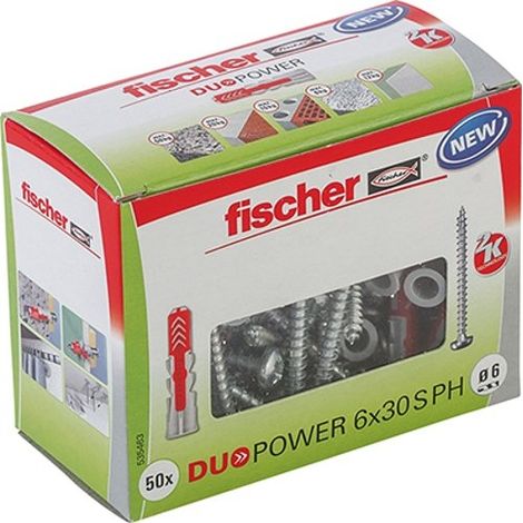 Fischer 50x DUOPOWER 6 x 30 mm S PH LD - 535463