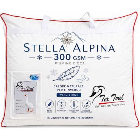 PIUMINO TEX TIROL © STELLA ALPINA WINTER 300 gsm. 100% PIUMINO OCA INVERNALE Cm. 155X200