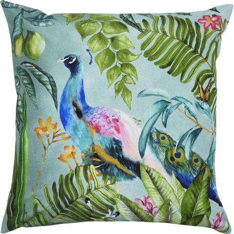 Coussin fourré en Polyester extérieur de Paon, Polyester, Multi (1/5)