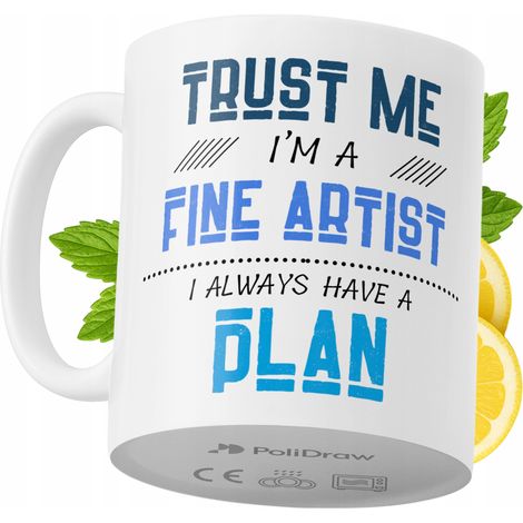 Lustiger Kaffee- oder Teebecher mit witzigem Textdesign für Künstler – ideal für Geburtstage, Namenstage, Feiertage und besondere Anlässe. Hochwertiger Becher für Zuhause, Büro und Arbeit. Farbe: Weiß