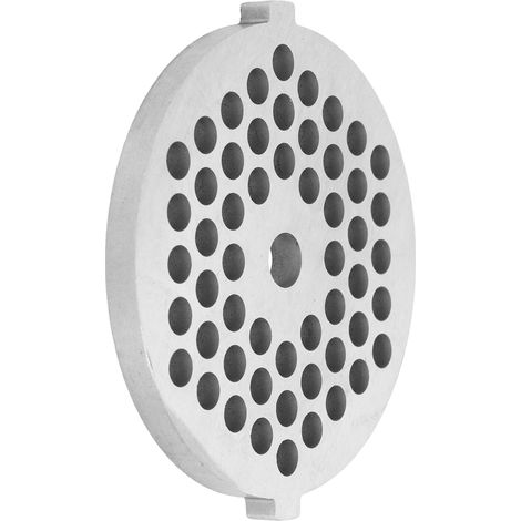 Ortviai Disque de Broyage pour Hachoir à Viande – Acier Carbone Haute Résistance, Modèle n°8, 5 Trous (1/4)