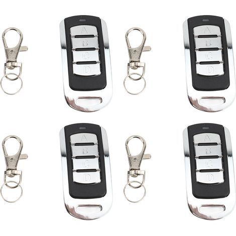 Ouvre-télécommande de Porte de Garage à 4 Boutons, 250 à 913MHz, Bande Complète, Haute stabilité, pour la sécurité de la Maison (4PCS). (1/2)