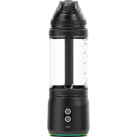 Extracteur de jus en verre noir, double sens de coupe, rechargeable, fonction pulse intelligente (1/5)
