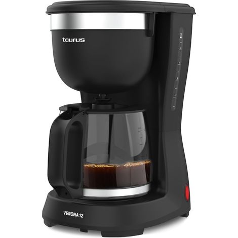 Cafetière filtre compacte 12 tasses 1,25 L noire