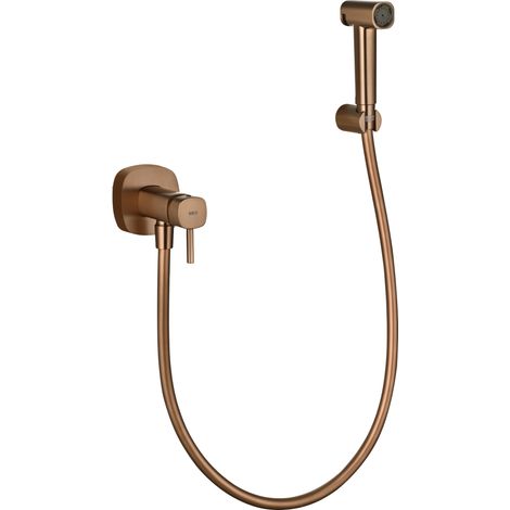 Grifo empotrado de bidé Toscana oro rosa cepillado [ IMEX® ]