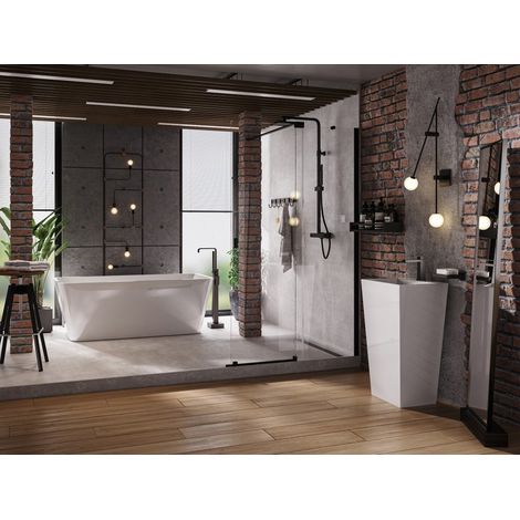Azura Home Design – Baignoire îlot EVITA 160 x 80 cm – Acrylique blanc – Siphon chrome inclus – Baignoire sur pied – Garantie 10 ans