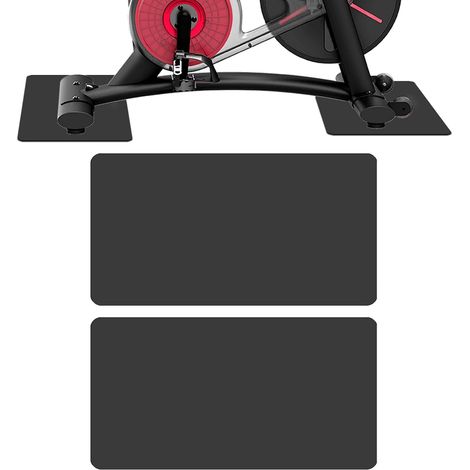 2 Pièces Tapis de Sport Tapis Anti Vibration 3mm Peut Étre Utilisé Comme Tapis Sport de Tapis de Sport Fitness a la Maison, Adapté Aux Vélos D'exercice et Aux Équipements Sportifs (1/5)