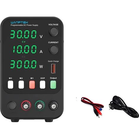 Fuente de alimentación, salida ajustable, múltiples funciones, APS 30V 10A 300W, enchufe EU-b de 220V (1/2)