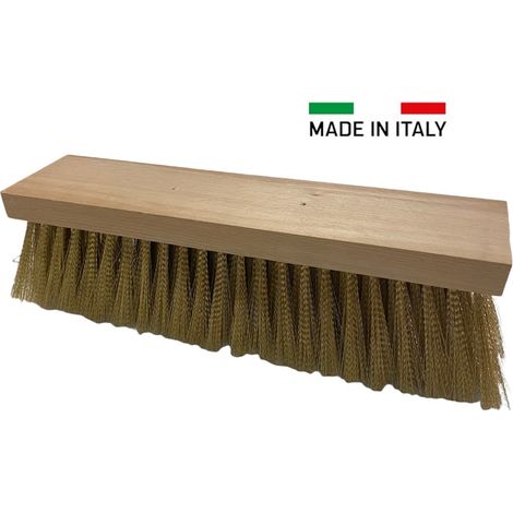 SPAZZOLA FORNO A LEGNA PIZZA 270x65x20 RICAMBIO LEGNO OTTONE (1/2)