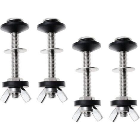 4 Pack Toilet Tank Bolts and Washers,Toilet Bolts,Stainless Steel Washing Tool Accessories for Slotted Toiletsdengyank (1/5)
