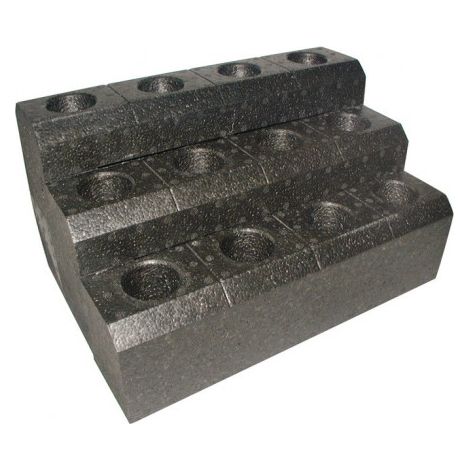 Porte-outil SK40 en support de table polypropylène 12pcs. l. 360 x P. 245 x H. 200 mm