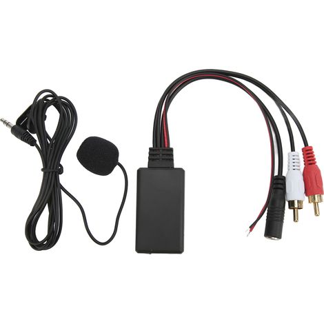 Adaptateur Bluetooth Voiture USB AUX Câble Mains Libres Micro Intégré pour Autoradio Pioneer Prise 2RCA Audio Stéréo (1/5)