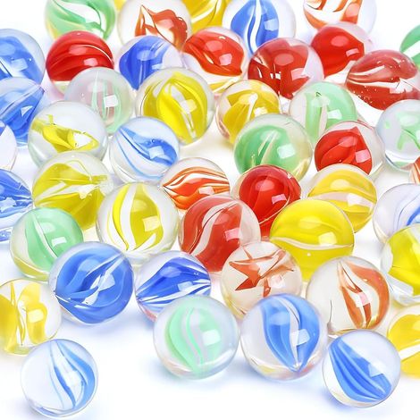 Bunte Glasmurmeln 14mm Murmeln pour enfants et décoration 200 unités (1/5)