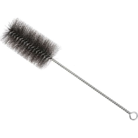 Brosse pour tuyau de poêle 40 mm pour coins difficiles, petit ramoneur universel, balai métallique d'une longueur totale de 30 cm (1/5)