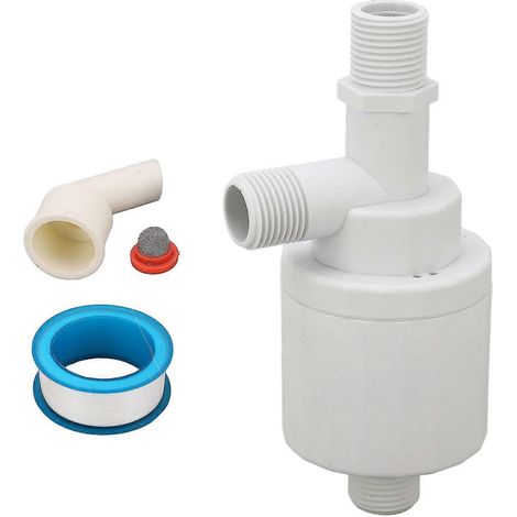 Vanne flottante DN15 1/2 pouce, entrée supérieure, remplissage automatique, régulation de niveau d'eau pour piscine, avec flotteur, robinet à bille. (1/5)