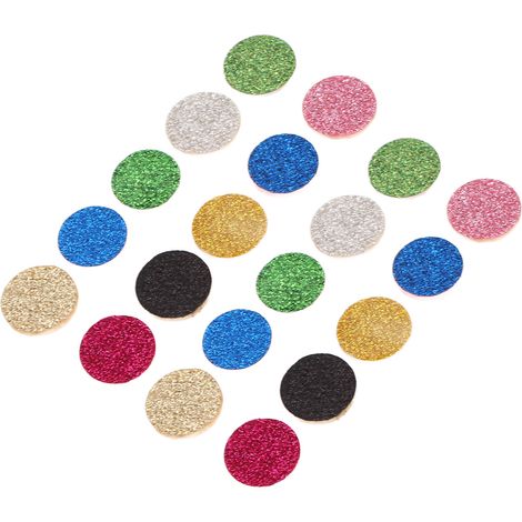 Lot de 20 coussinets de rechange en feutre pour diffuseur d'huiles essentielles (collier, bracelet, pendentif) 2 cm (1/5)