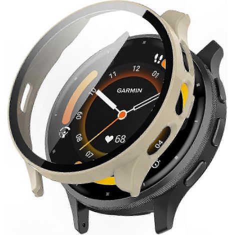 Displayschutzfolie und Schutzhülle für Garmin Venu 3 Smartwatch, hochschützendes gehärtetes Glas, Hartschalenetui, 2er-Pack, mattschwarze Oberfläche, stoß- und kratzfest (1/5)