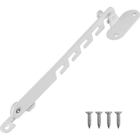 Entrebailleur Fenetre, Restricteur de Fenêtre, EntrebâIlleur de Fenêtre à Battant, Régulateurs de Basculement pour Fenêtre, Livré Avec Vis, Adapté à Tous Types de Portes et Fenêtres à Battants, Blanc (1/5)