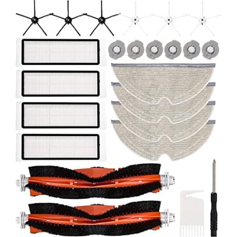 Accessoires pour aspirateurs Roborock S50 S51 S55 S5 Max S6 S60, Filtre HEPA de rechange, Brosse principale et latérale (1/4)