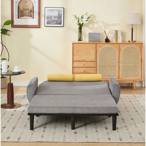 divano letto multiforme reclinabile grigio OKMYHOME (1/5)