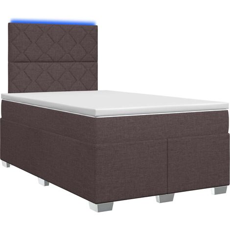 Maison Exclusive - Boxspringbett mit Matratze Dunkelbraun 120 x 1 (1/5)