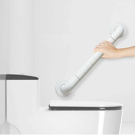 Barre d'appui pour baignoire, poignée de douche antidérapante de 40 cm/16 pouces, barre d'appui murale avec tube intérieur en acier inoxydable et étui extérieur en nylon (1/4)