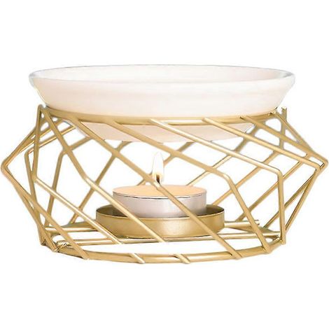 Ätherisches Öl für Duftlampe, geometrischer Kerzenhalter, Aromatherapie-Wachsschmelz für Duftlampe