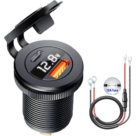 Prise de Charge, Design Étanche, Ports USB Doubles, 3 (1/2)
