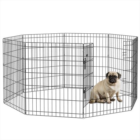 Barrière pour chien Parc métal modulable pour petit animal (1/5)