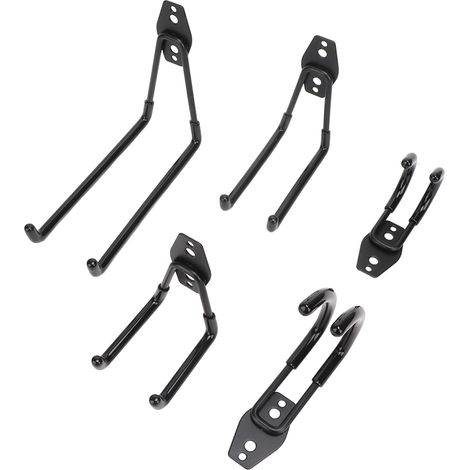 Set mit 14 robusten Wandhaken mit hoher Tragfähigkeit, Werkstatthalterung inklusive Schrauben und Dübeln (1/5)