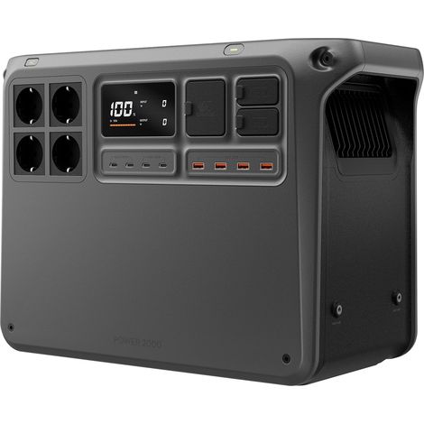 [PRODUIT RECONDITIONNÉ]DJI Power 2000, générateur solaire 2048 Wh, 3000 W, batterie LiFePO4, format compact Station d'alimentation portable (1/5)