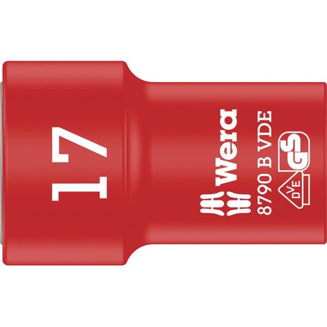 Wera 8790 B VDE 05004961001 6 pans extérieurs Douille VDE 17 mm 3/8 (10 mm) (1/5)