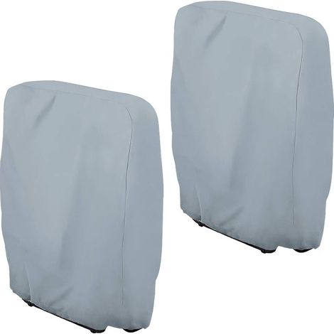 Housse chaises pliantes,Housse de protection chaises de jardin,coupe vent anti UV pour transats,chaise pliante,chaise conférence,transat,salon de jardin pliant,bache,avec sac de rangement (lot