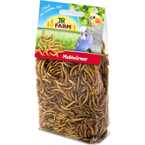 Vers de farine JR FARM - protéines naturelles pour tous les perroquets 25 g (1/4)