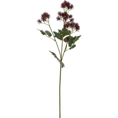 French Meadow Spray Artificial Flower - Plastic - L20 x W20 x H65 cm - Purple