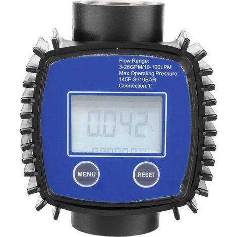 Débitmètre à affichage numérique, compteur diesel pratique, professionnel, durable et polyvalent pour essence, urée, liquide chimique, eau, huile (1/5)