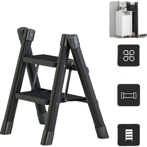 Échelle Escamotable, Multifonctionnelle, Design Pliable, échelle pliante en trois étapes (1/2)