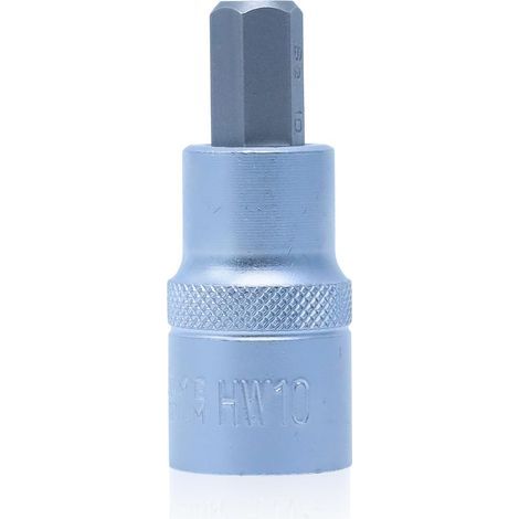 x 10mm Hex Socket, Cr-V S2 Steel, for Impact Wrench, DIY and Repair (1/5)