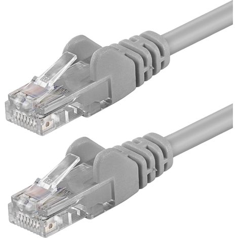 INTELLINET Cavo Patch Categoria 5E non schermato UTP Grigio - 15 mt (1/4)