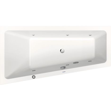 Duravit No.1 bañera de hidromasaje empotrada, trapezoidal,