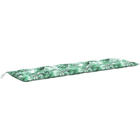 Maison Exclusive - Gartenbank-Auflage Blattmuster 200x50x7 cm Oxf
