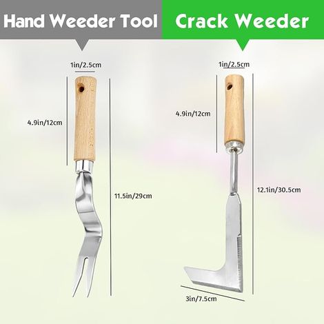 Outil de désherbage à la Main Outil Manuel pour désherber Outils Manuel pour arrache Racine Pissenlit Outils de Jardinage pour Creuser Désherber Ameublir (1/3)