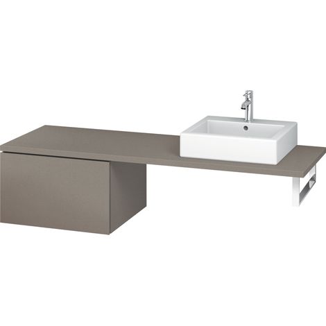 Base Duravit L-Cube Base per console, larghezza 620 mm, profondità 547 mm, 1 cassetto, colorazione: Terra Opaco - LC583301414 (1/4)