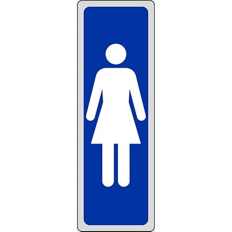 ETICHETTA SEGNALETICA WC bagno DONNE 10 pezzi EUROSIGNALS (1/2)