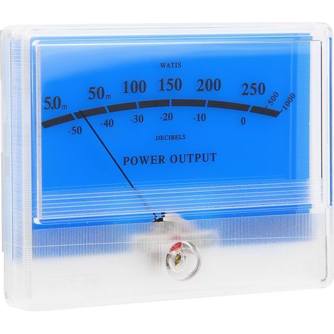 TN-90A VU-Meter mit Zeiger, Audiopegelanzeige für Leistungsverstärker, Messgalvanometer, Leuchtzifferblatt, 2 Stück (1/5)