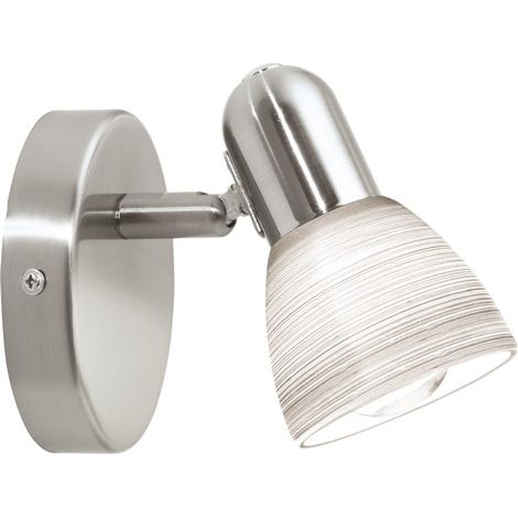 Faretto in Metallo Vetro E14 Lampada Parete Illuminazione Interno Dakar EGLO (1/5)