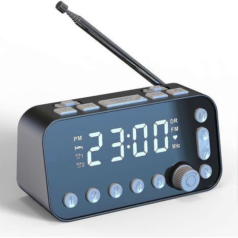 Radio-réveil numérique DAB-A1 avec double port USB et port de chargement (1/3)