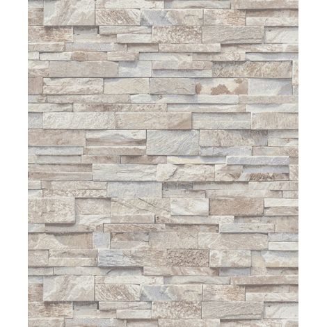 Erismann Vliestapete 02363-10 Steine beige 10,05 x 0,53 m Vliestapeten (1/2)