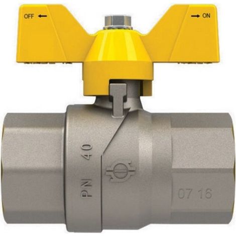 VALVOLA A SFERA GAS CON FARFALLA FUTURGAS FF 1/2&quot